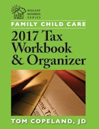 Family Child Care 2017 Tax Workbook & Organizer